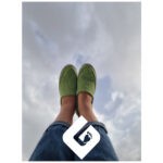 گیوه زنانه ساده پسته ای