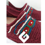گیوه طرح کنگره زرشکی