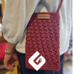 کیف دوشی دست بافت زنانه